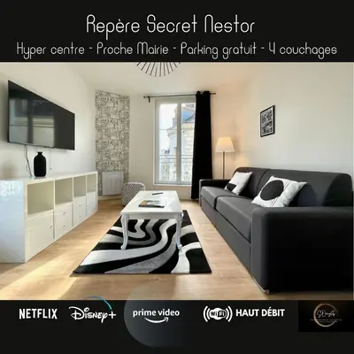 Coin salon dans l'établissement Le repère secret de Nestor - SOnights