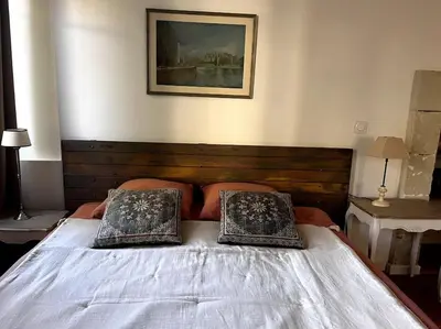 Un ou plusieurs lits dans un hébergement de l'établissement Le Relais de l'Artiste