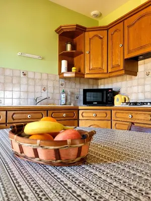 Cuisine ou kitchenette dans l'établissement Bienvenue chez Sylvie