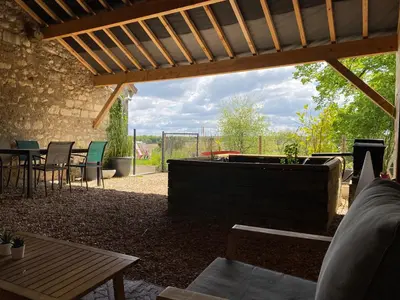 Balcon ou terrasse dans l'établissement Le Chainous