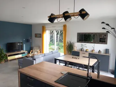 Cuisine ou kitchenette dans l'établissement Maison de la croix Marion