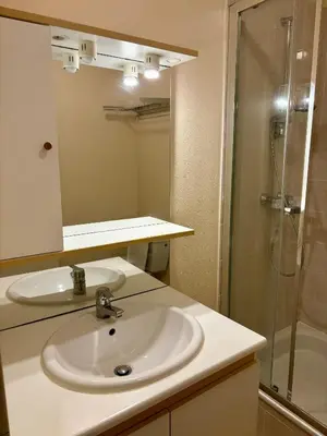 Salle de bains dans l'établissement Charmant studio tours nord