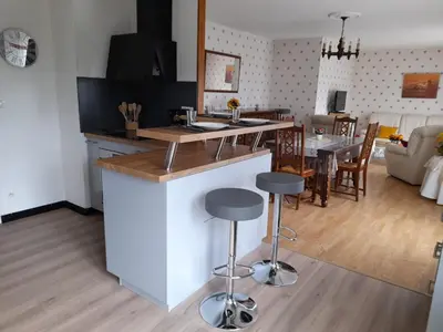 Cuisine ou kitchenette dans l'établissement Villa Amazone