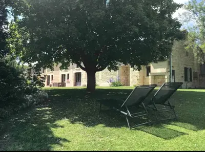 Jardin de l'établissement Gîte Au Boom Coeur - forfait SPA inclus