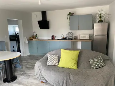 Cuisine ou kitchenette dans l'établissement Le petite maison de la Motte