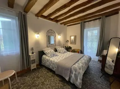 Un ou plusieurs lits dans un hébergement de l'établissement Gîte Nature la Carillonnerie