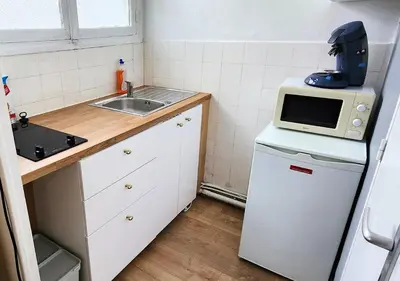 Cuisine ou kitchenette dans l'établissement 1# Central'Tours VERT