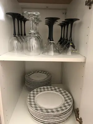 Cuisine ou kitchenette dans l'établissement STUDIO