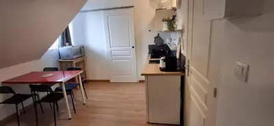Cuisine ou kitchenette dans l'établissement Les studios d'Eric N6