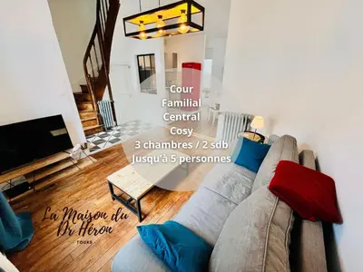 Coin salon dans l'établissement La maison du Dr Héron