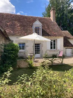 Jardin de l'établissement Cottage au calme entre vignes et champs, au coeur du pays des châteaux
