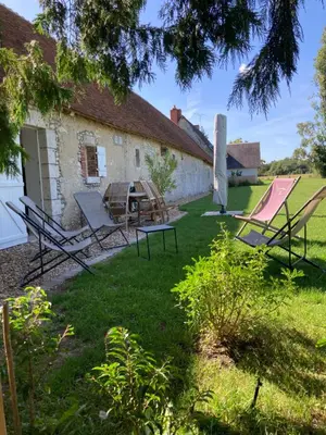 Jardin de l'établissement Cottage au calme entre vignes et champs, au coeur du pays des châteaux