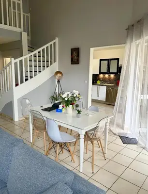 Coin salon dans l'établissement Maison calmer & confort