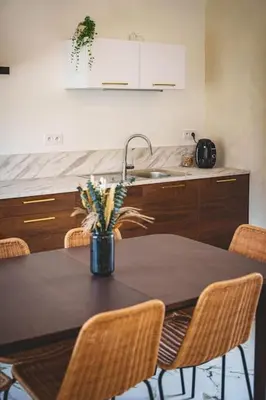 Cuisine ou kitchenette dans l'établissement The house of Celeste