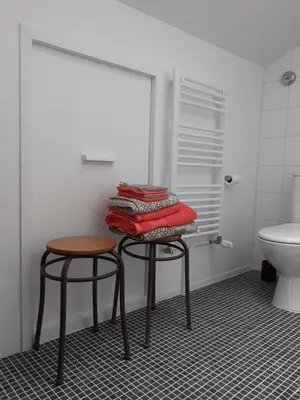Salle de bains dans l'établissement Guest house champêtre et lumineuse en tuffeau