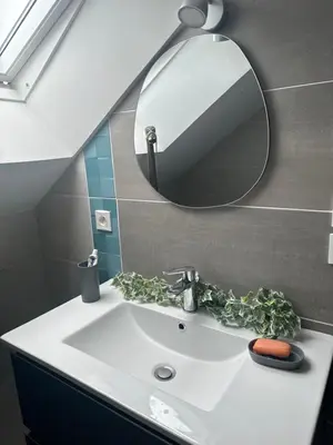 Salle de bains dans l'établissement Le zen