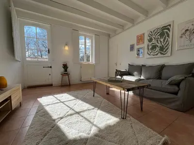 Coin salon dans l'établissement Chez Riton - Château de Thésée