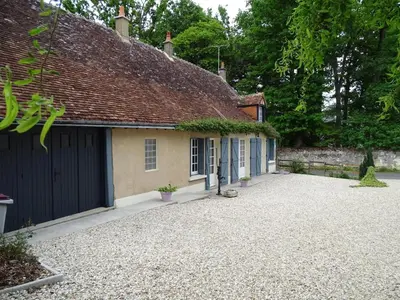 Jardin de l'établissement Charmante longère à Pouillé avec jardin et animaux acceptés - FR-1-491-339