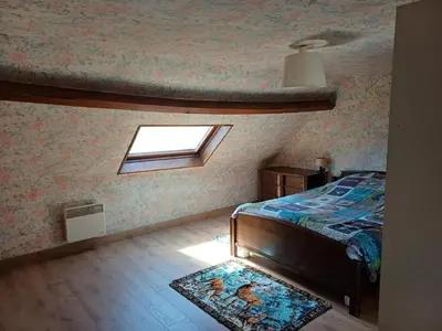 Un ou plusieurs lits dans un hébergement de l'établissement Maison accueillante près de Blois, animaux acceptés, parking - FR-1-491-351