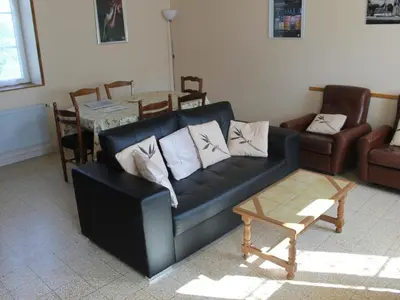 Coin salon dans l'établissement Maison calme à Chaumont-sur-Loire, proche châteaux - FR-1-491-379