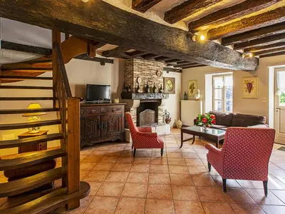 Cuisine ou kitchenette dans l'établissement Gîte familial près des châteaux de la Loire avec jardin et jeux pour enfants - FR-1-491-390