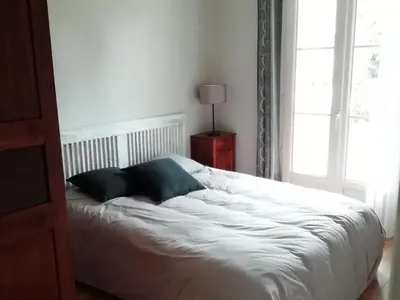 Un ou plusieurs lits dans un hébergement de l'établissement Maison charmante au cœur des Châteaux de la Loire - FR-1-491-403