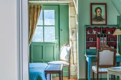 Coin salon dans l'établissement Maison de charme en Touraine avec jardin 4 p.