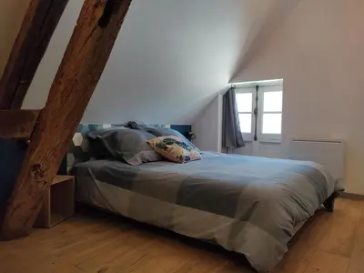 Un ou plusieurs lits dans un hébergement de l'établissement Maison d'hôtes proche Chenonceau