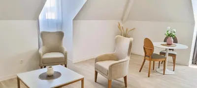 Coin salon dans l'établissement Résidence de Châtelleraut