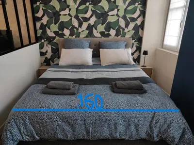 Un ou plusieurs lits dans un hébergement de l'établissement Appartement Quai Abbé Grégoire