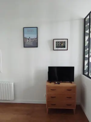 Télévision ou salle de divertissement dans l'établissement Appartement Quai Abbé Grégoire
