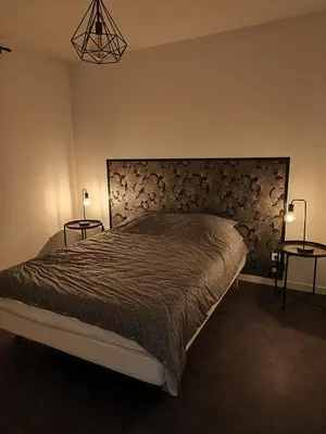 Un ou plusieurs lits dans un hébergement de l'établissement La curieuse petite maison