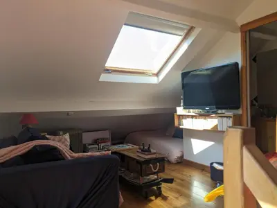 Télévision ou salle de divertissement dans l'établissement Les Vieilles Aitres
