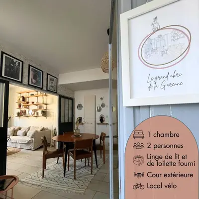 Un ou plusieurs lits dans un hébergement de l'établissement Le grand abri de la Garenne - Séjour cosy à Blois