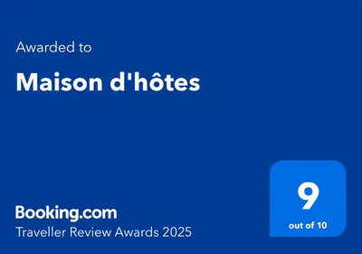 Certificat, récompense, panneau ou autre document affiché dans l'établissement Maison d'hôtes
