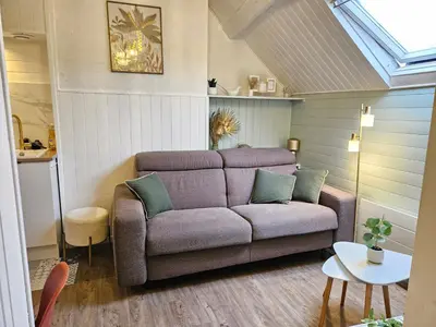 Coin salon dans l'établissement T2 Ctre ville Fibre proche Beauval