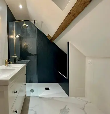 Salle de bains dans l'établissement Longère des 1001 étoiles