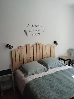 Un ou plusieurs lits dans un hébergement de l'établissement Superbe maison de famille
