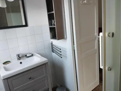Salle de bains dans l'établissement La Coquerie