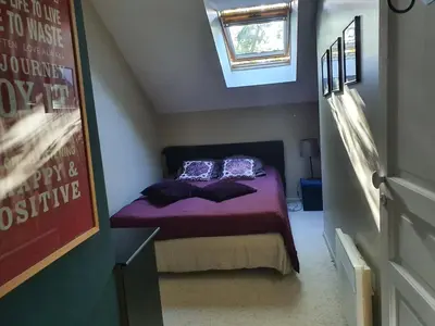 Un ou plusieurs lits dans un hébergement de l'établissement Maison de campagne