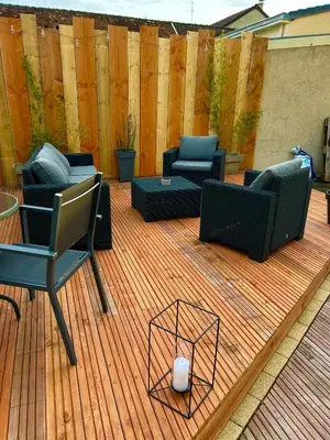 Coin salon dans l'établissement Maison à 5 minutes des 24H du Mans