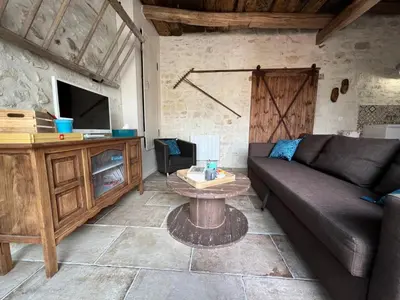 Télévision ou salle de divertissement dans l'établissement L'Étable Endormie, Beauval & Châteaux de la Loire