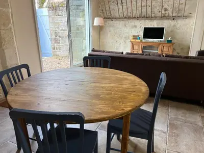 Télévision ou salle de divertissement dans l'établissement L'Étable Endormie, Beauval & Châteaux de la Loire