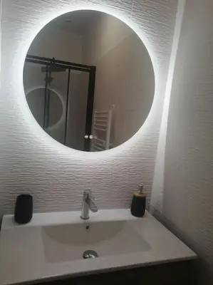 Salle de bains dans l'établissement Maison 