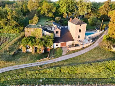 Vue panoramique sur l'établissement Gîte des Fours à Chaux
