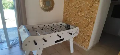 Coin salon dans l'établissement Gîte du bois Richer 4 étoiles 15 personnes avec piscine