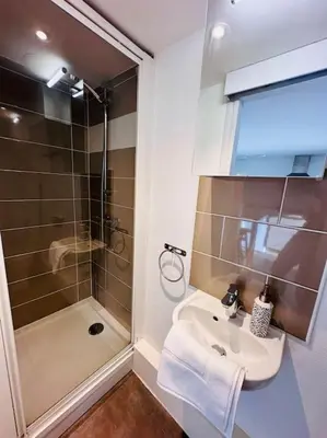 Salle de bains dans l'établissement Lakanal 10 - Appart Prébendes Tours