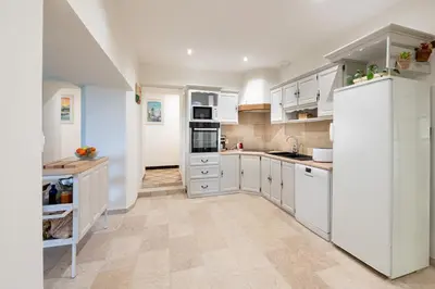Cuisine ou kitchenette dans l'établissement Gîte 4-6 pers - Gennes-Val-de-Loire