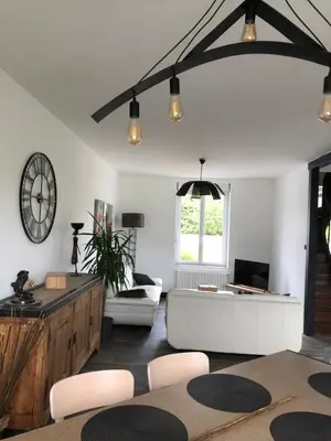 Coin salon dans l'établissement Le lavoir