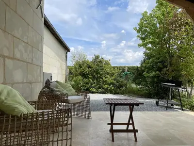 Balcon ou terrasse dans l'établissement Gîte Pierre de Jade